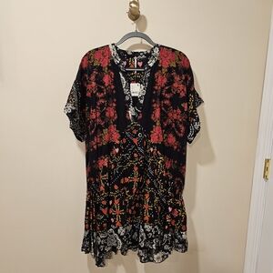 Free People Agnes Printed Mini Dress